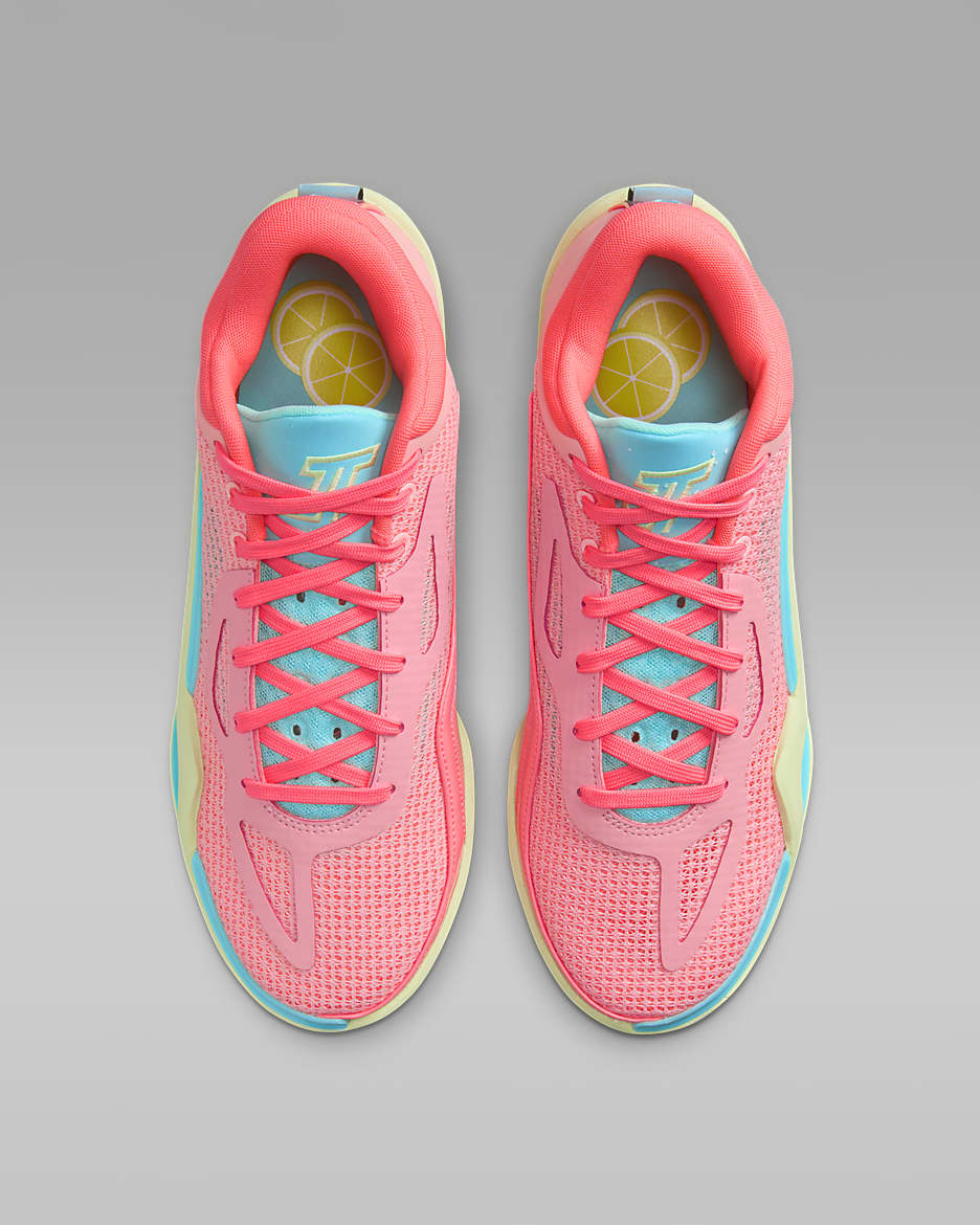 Pink lemonade basketball shoes deals